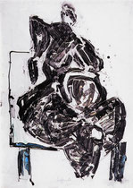 "Sitzende" 1993,Tusche, 100x70cm