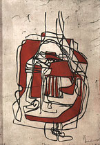 "Hommage a Picasso II" 1998, Farbradierung, 43x29,5cm