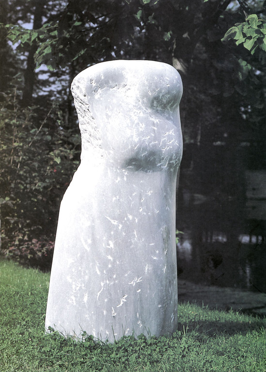 "Verlust" 1998, türk. Marmor, teilweise geschliffen, 59x34x128cm