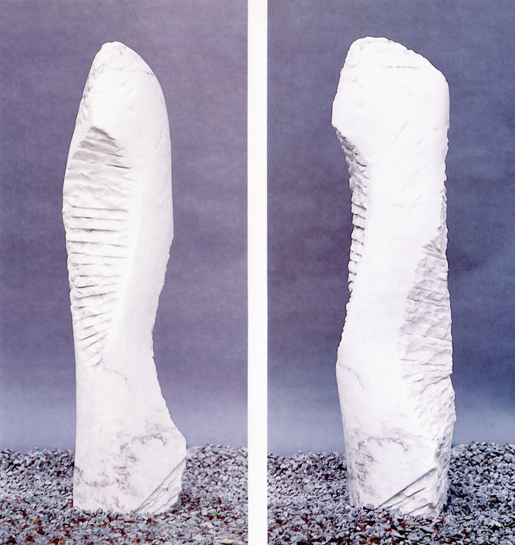 "o. T." 1996, Griechischer Marmor, H 168cm